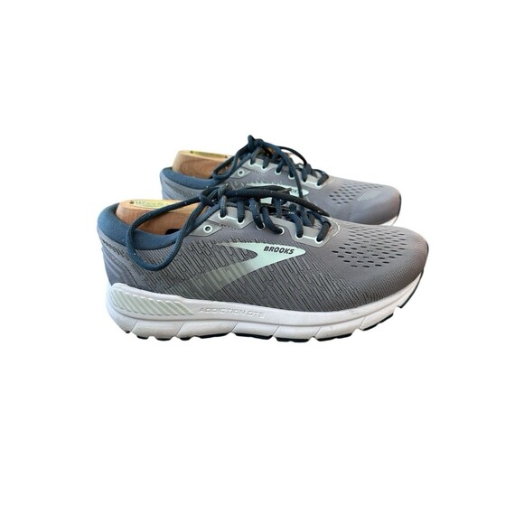 Brooks Women's Addiction GTS 15 Grey/ / Aqua Womens Running Shoes 8 XWide - Picture 1 of 16